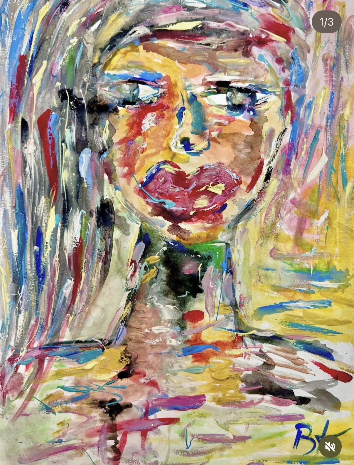 Close up of artist palette and brushes
