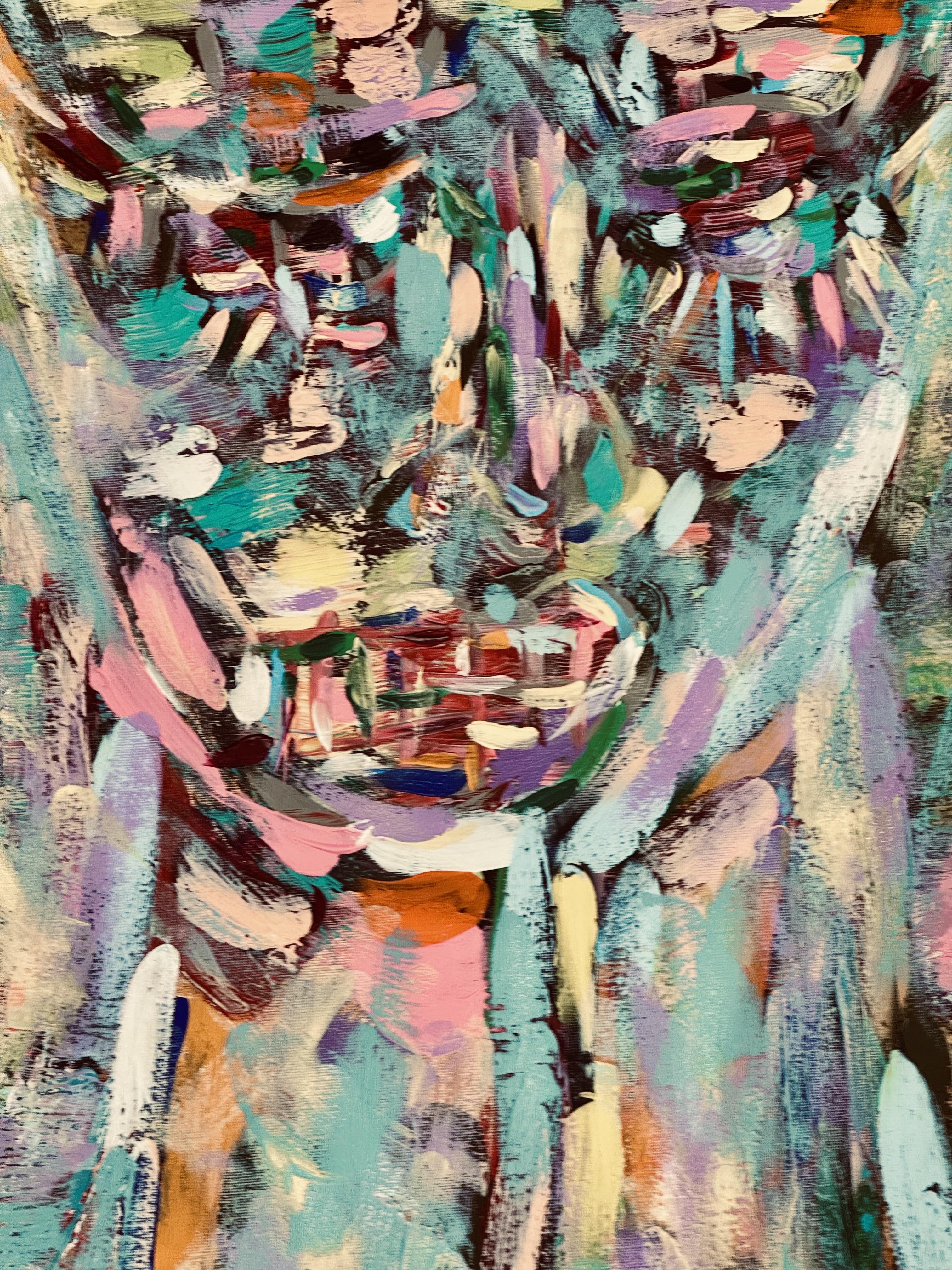 Studio environment with canvas